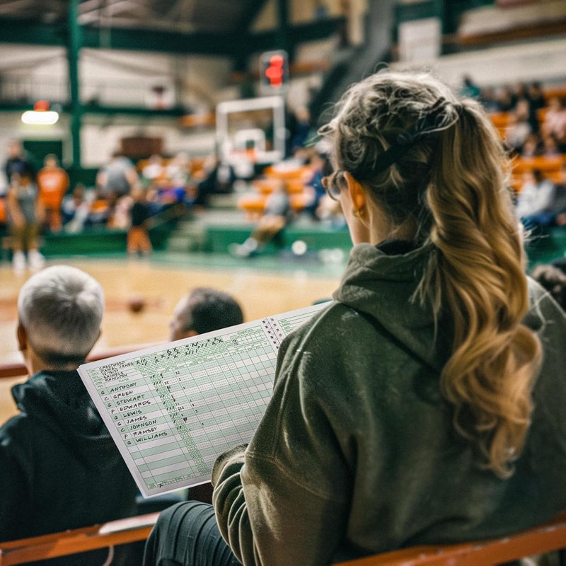 Murray Sporting Goods Classic Basketball Scorebook - 35 Games Green Score Keeper Book | Stat Tracker Scoresbook for Youth Basketball - Image 5